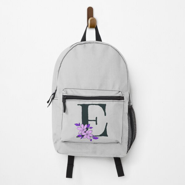 Item preview, Purple floral E monogram designed and sold by Coffee Lifestyle.