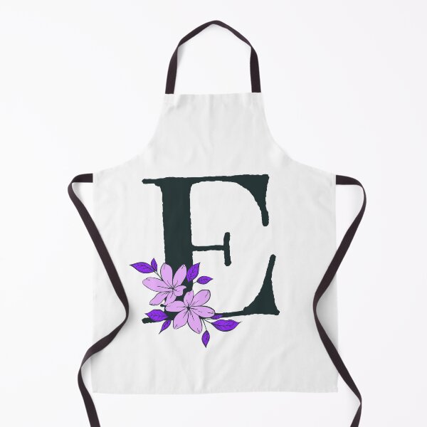 Item preview, Purple floral E monogram designed and sold by Coffee Lifestyle.
