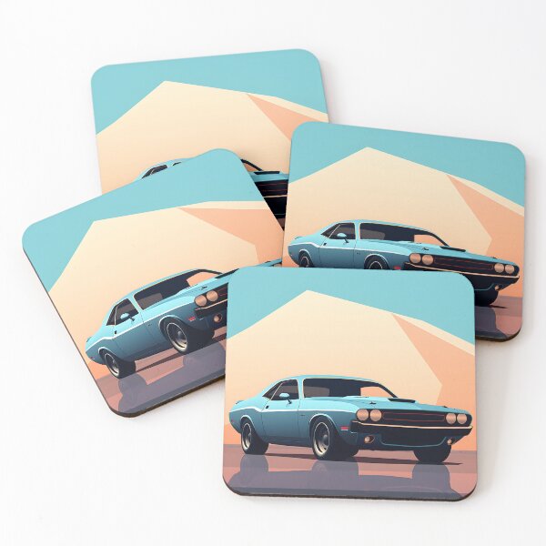 Item preview, Retro Revival: Cool, Trendy Blue muscle car, Vintage & Classic Cars, Memes, Iconic Designs designed and sold by Posterse-.