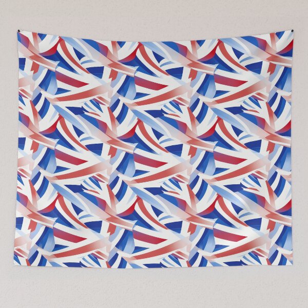 Item preview, British Elegance: Abstract Minimalist Union Jack designed and sold by FamMeetsWorld.