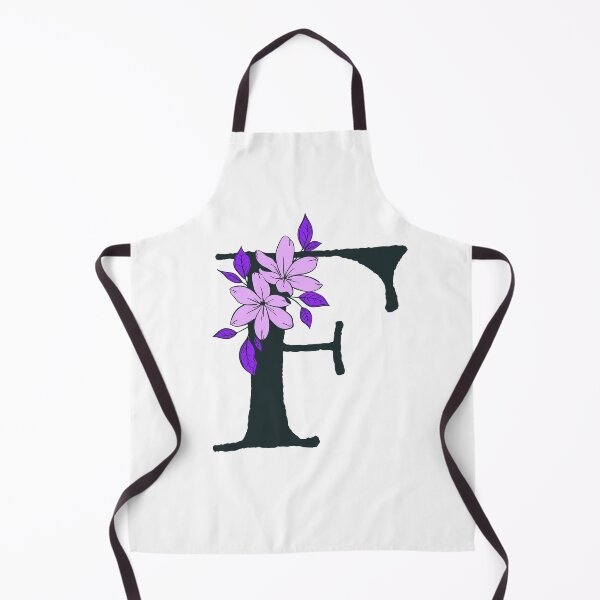 Item preview, Purple floral F monogram designed and sold by Coffee Lifestyle.