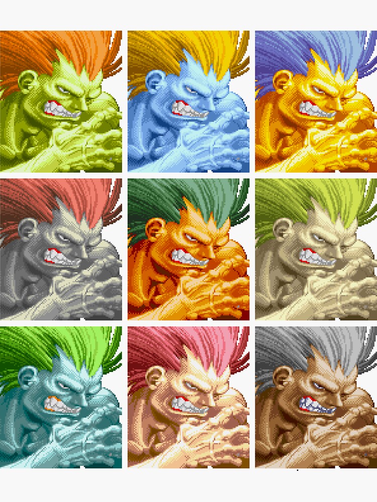 Blanka Street Fighter Design - Original Artwork - Street Fighter