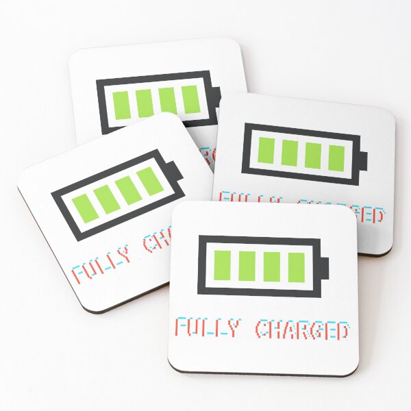 Item preview, FULLY CHARGED - Retro Pixel Art Battery Icon designed and sold by Chris Jukes.