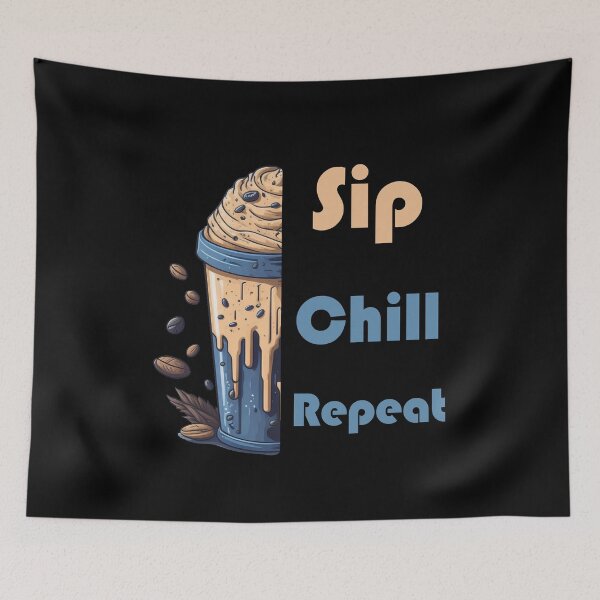 Item preview, Ice Coffee - Sip Chill Repeat designed and sold by YrtemmyS.