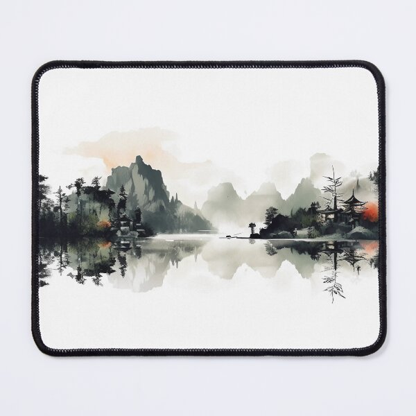 Item preview, Enchanting Horizons - Japanese Nature Panorama in Vector designed and sold by Theflyingart.