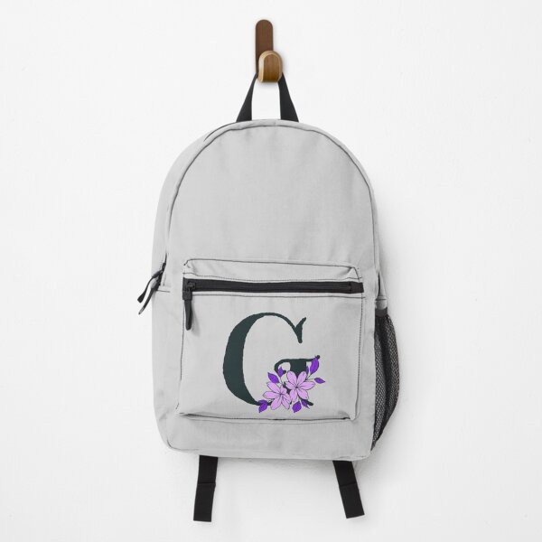 Item preview, Purple floral G monogram designed and sold by Coffee Lifestyle.