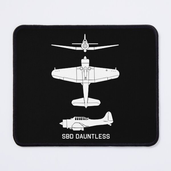 Item preview, SBD Dauntless American WW2 Dive Bomber Plane Silhouettes designed and sold by MilitaryMart.