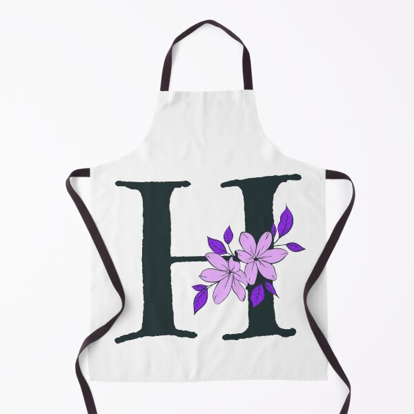 Item preview, Purple floral H monogram designed and sold by Coffee Lifestyle.