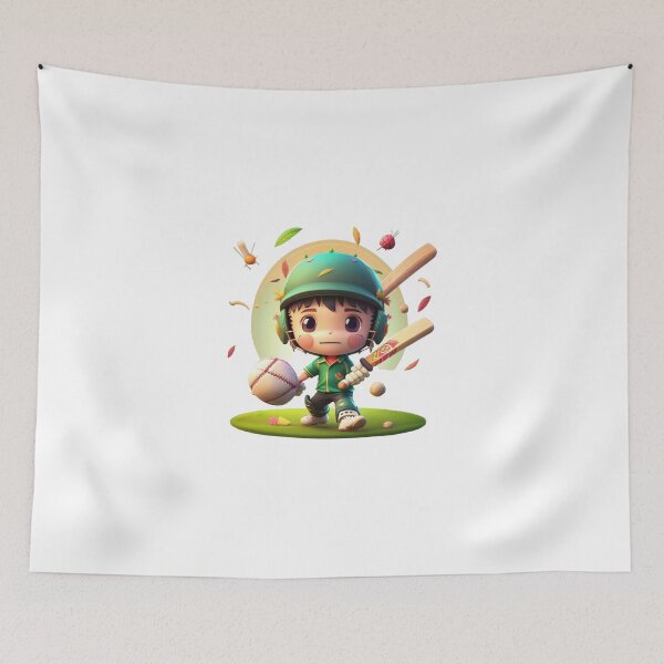 Item preview, Little cricketer kawaii baby 9 designed and sold by SpecialForceART.