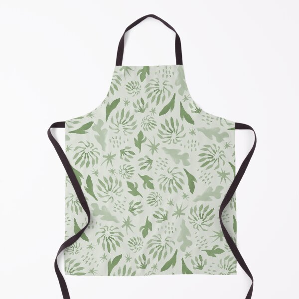 Firewheel Tree - Green Watercolour Apron