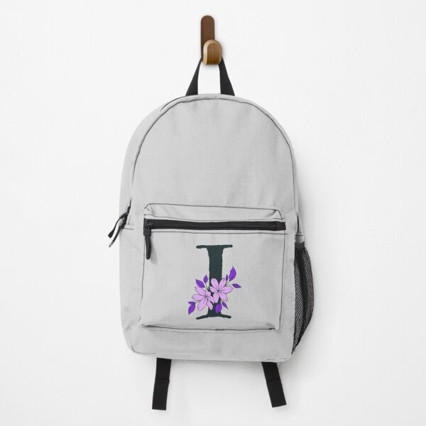 Item preview, Purple floral I monogram designed and sold by Coffee Lifestyle.