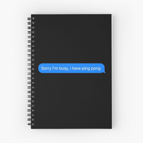 Item preview, Sorry I'm Busy. I Have Ping Pong Text Message Black - Funny Gym designed and sold by GymWearDepot.