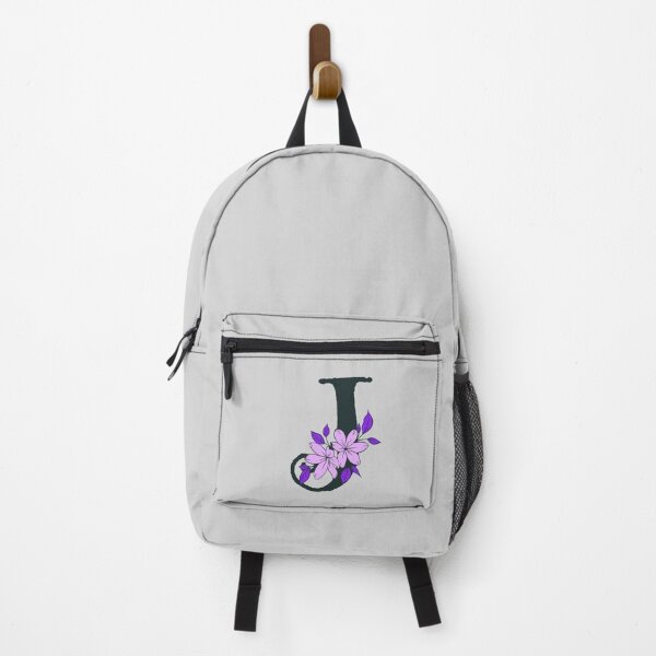 Item preview, Purple floral J monogram designed and sold by Coffee Lifestyle.