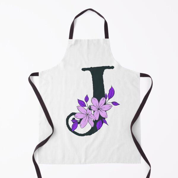 Item preview, Purple floral J monogram designed and sold by Coffee Lifestyle.