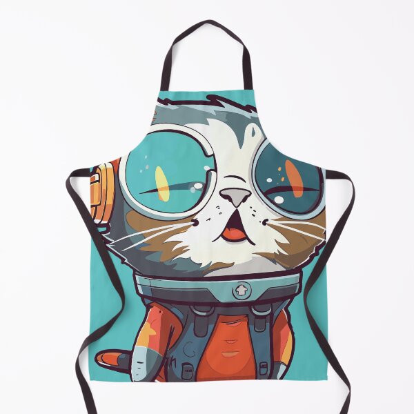 Item preview, Futuristic multicolor cats #21 surprised kitten designed and sold by SOVISART.