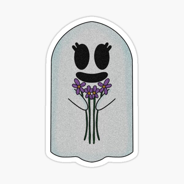 Artikel-Vorschau von Glitzernder Geist mit Blumen | Halloween, designt und verkauft von Bailee Barton.