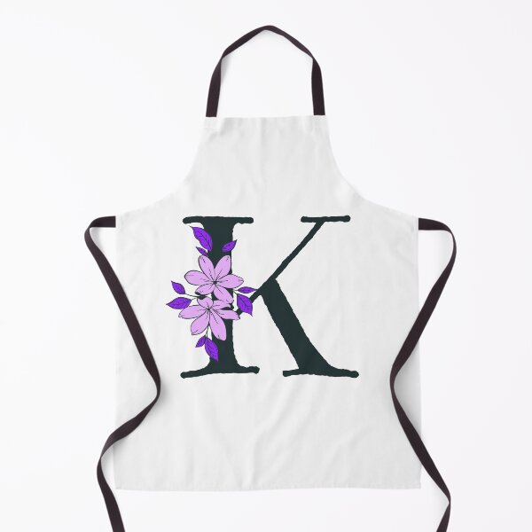 Item preview, Purple floral K monogram designed and sold by Coffee Lifestyle.