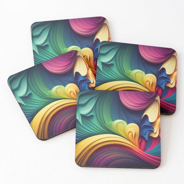 Item preview, Dynamic Waves of Color: 3D Abstract Background designed and sold by Visual Foundry.