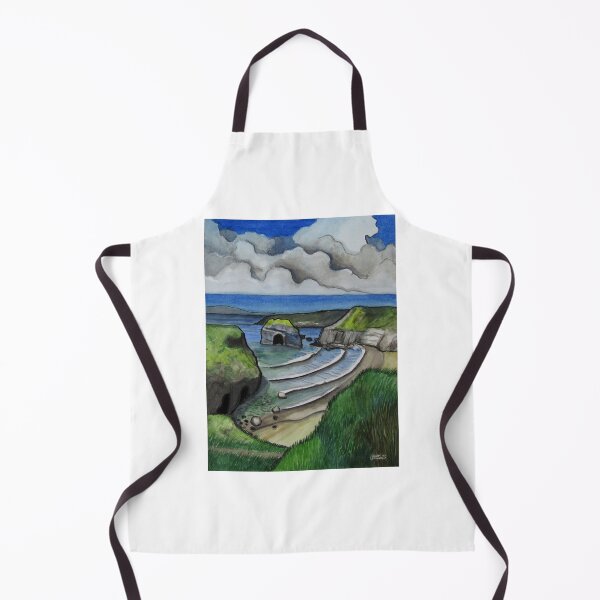Item preview, The Nuns Beach, Ballybunion, Co. Kerry, Ireland. Watercolor, gouache on 30x40cm paper. designed and sold by crowleyronan123.