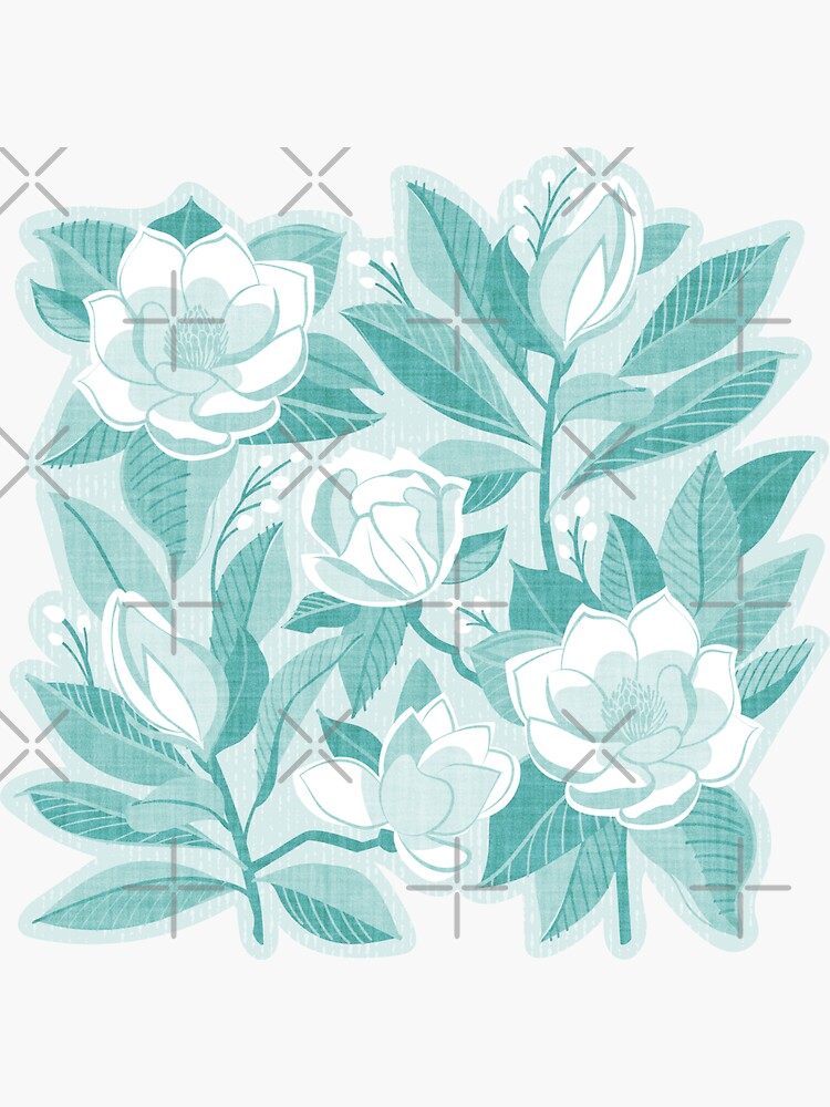 Floral wedding background - pink and mint green flower pattern