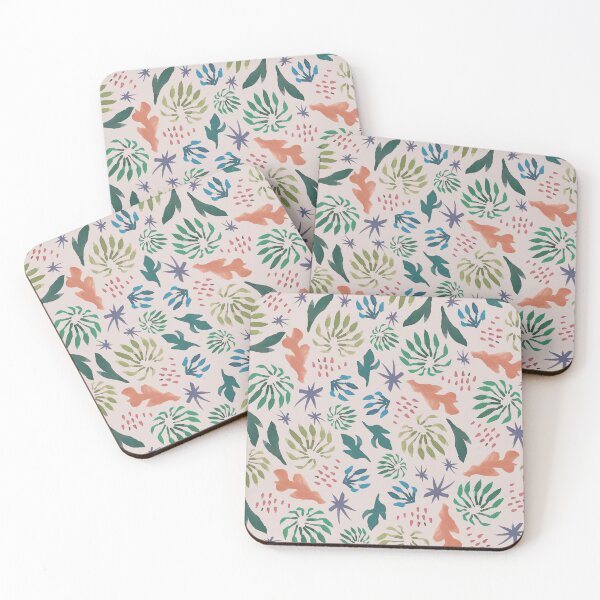 Item preview, Tropical Firewheel Tree Pattern - Lush Australian Rainforest Multicolour Peach Watercolour Design designed and sold by Jay Dee Dearness.
