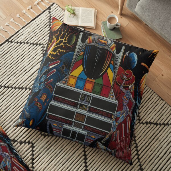 Pinbot Backbox Art Floor Pillow