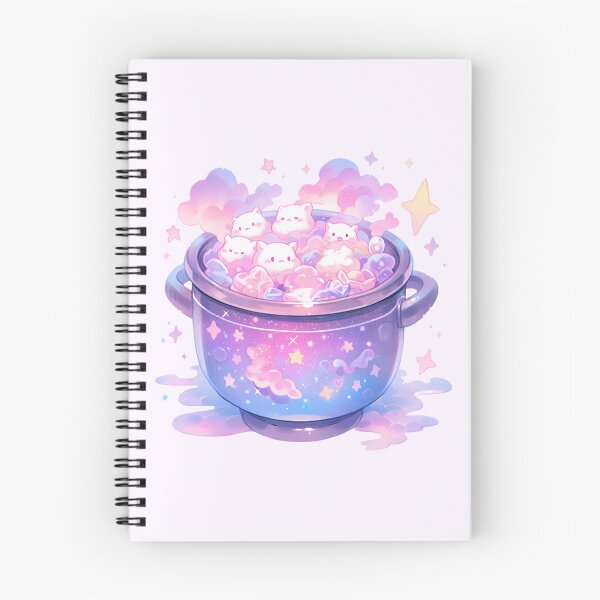 Item preview, Cute Kawaii Pastel Kitty Cauldron designed and sold by PastelMagic.