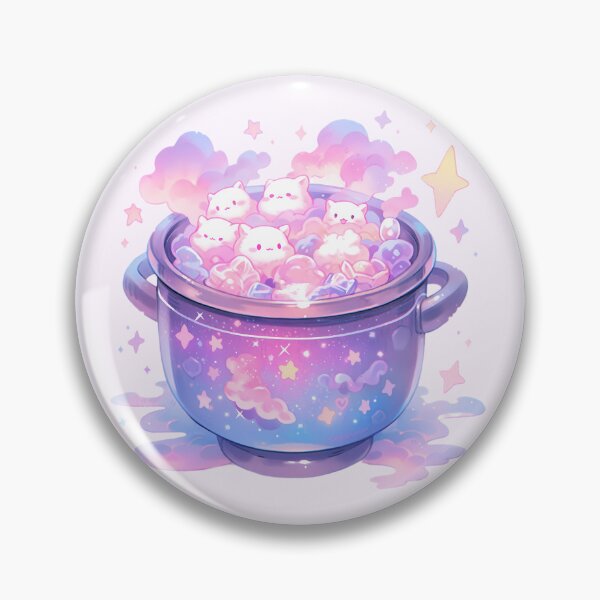 Artikelvorschau, Süßer Kawaii Pastell Kitty Kessel entworfen und verkauft von PastelMagic.
