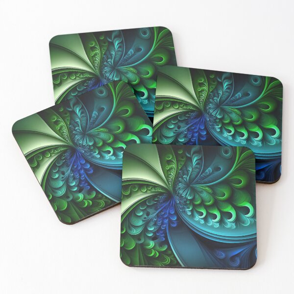 Item preview, Soothing Ripples: Green Blue Wavy Abstract Background designed and sold by Visual Foundry.