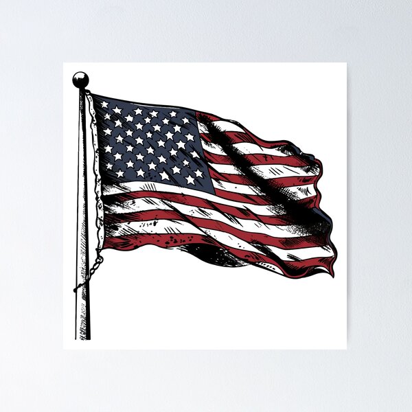 American Flag - The Littau Project - Drawings & Illustration, Politics &  Patriotism, Flags & Symbols - ArtPal