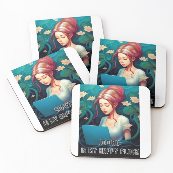 Item preview, Coding Is My Happy Place Female Coder With Red Hair In Jungle designed and sold by heringa.