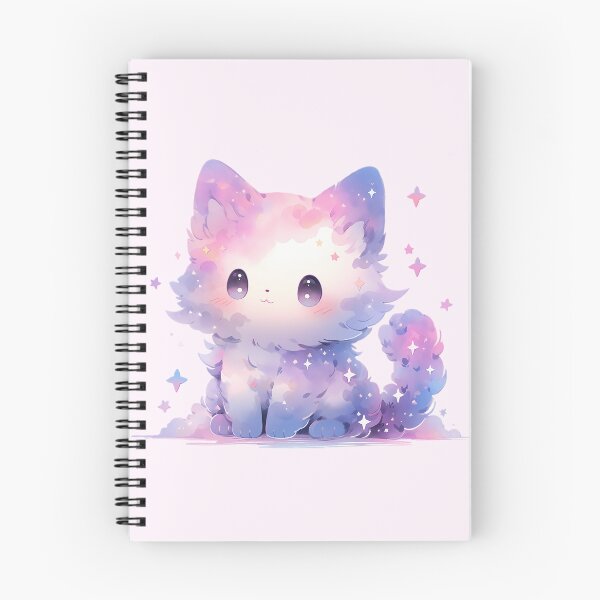 Item preview, Lindo gatito mágico en tonos pastel kawaii designed and sold by PastelMagic.