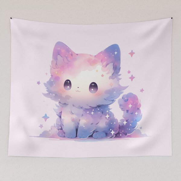 Artikelvorschau, Süßes Kawaii Pastell Magisches Kätzchen entworfen und verkauft von PastelMagic.