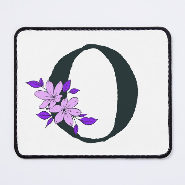 Item preview, Purple floral O monogram designed and sold by Coffee Lifestyle.