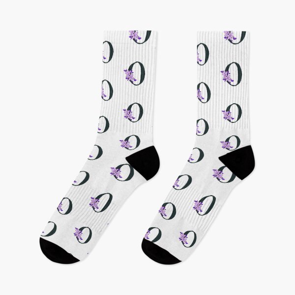 Item preview, Purple floral O monogram designed and sold by Coffee Lifestyle.