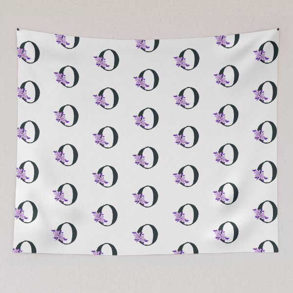 Item preview, Purple floral O monogram designed and sold by Coffee Lifestyle.
