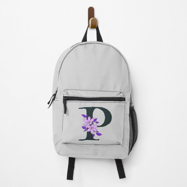Item preview, Purple floral P monogram designed and sold by Coffee Lifestyle.