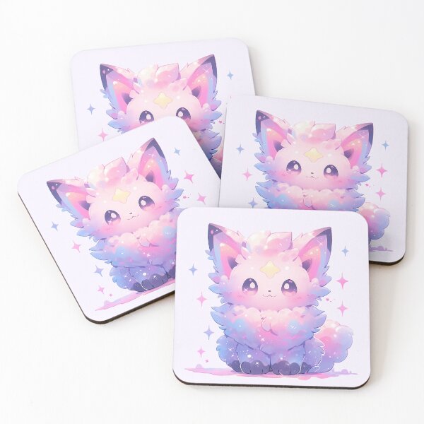 Item preview, Cute Kawaii Pastel Enchanted Wolf designed and sold by PastelMagic.