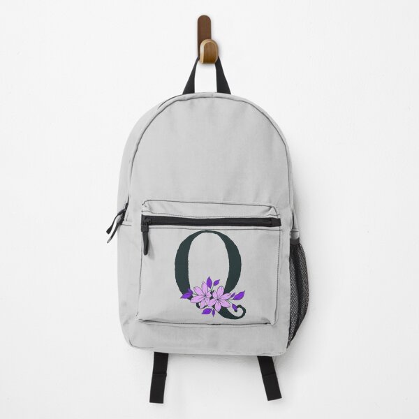 Item preview, Purple floral Q monogram designed and sold by Coffee Lifestyle.
