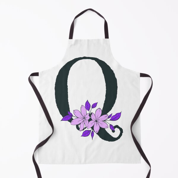 Item preview, Purple floral Q monogram designed and sold by Coffee Lifestyle.