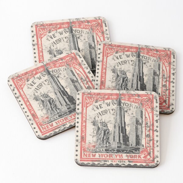 Artikelvorschau, New York City, Briefmarkenkunst entworfen und verkauft von Mingulica.
