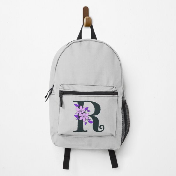 Item preview, Purple floral R monogram designed and sold by Coffee Lifestyle.