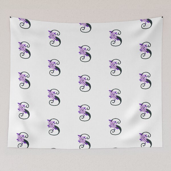 Item preview, Purple floral S monogram designed and sold by Coffee Lifestyle.