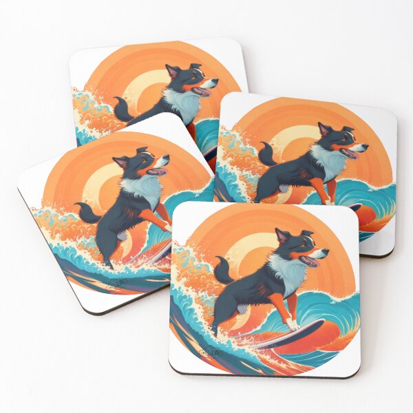Item preview, Californian Border Collie, surfing dog designed and sold by HOlaMax.