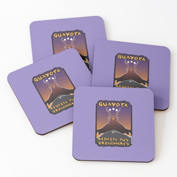 Item preview, Guayota respects your pronouns - Purple background designed and sold by Hecate Kamikaze.