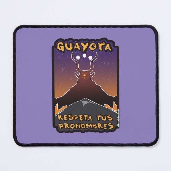 Item preview, Guayota respects your pronouns - Purple background designed and sold by Hecate Kamikaze.