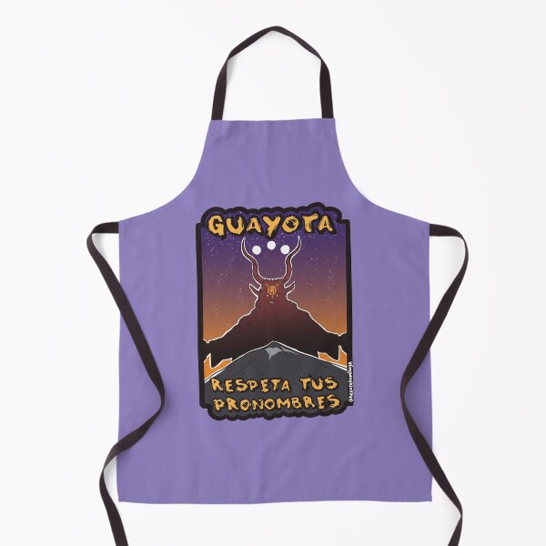 Item preview, Guayota respects your pronouns - Purple background designed and sold by Hecate Kamikaze.