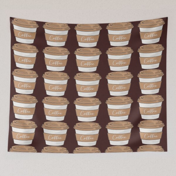 Item preview, Coffee Print - Dark Brown designed and sold by PunjabanJatti.