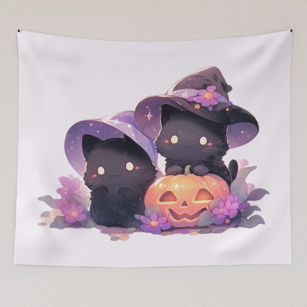 Aperçu de l'œuvre Chats de sorcellerie pastel Kawaii mignons créée et vendue par PastelMagic.