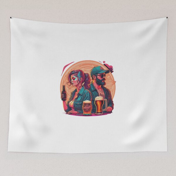 Item preview, Beer lover in night life NIGHT 7 designed and sold by SpecialForceART.